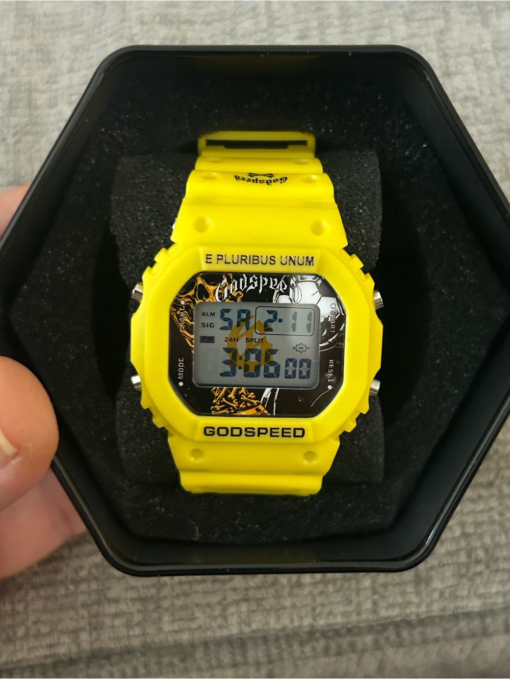 Yellow Digital Godspeed Sports Watch